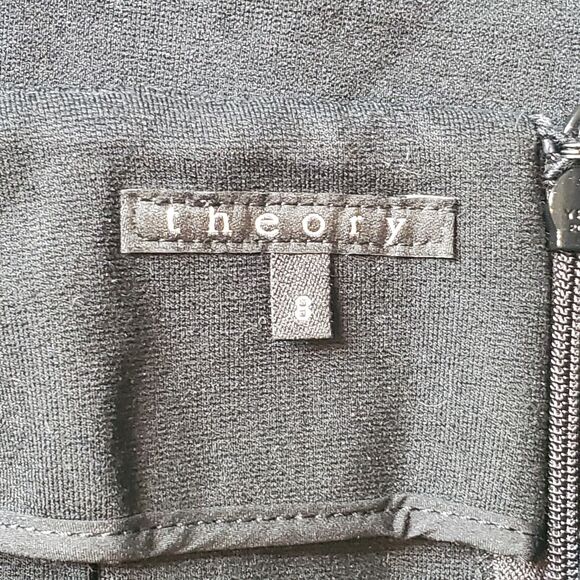 Theory Women's Size 8 NWT Aniko K Knit Pencil Skirt Black - Picture 4 of 7